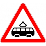 Знак 1.5 "Пересечение с трамвайной линией"