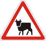 Дорожный знак 1.26 "Перегон скота"